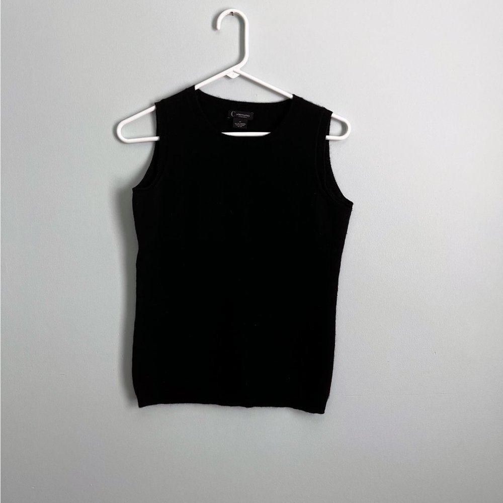 Bloomingdales cashmere black shell sweater